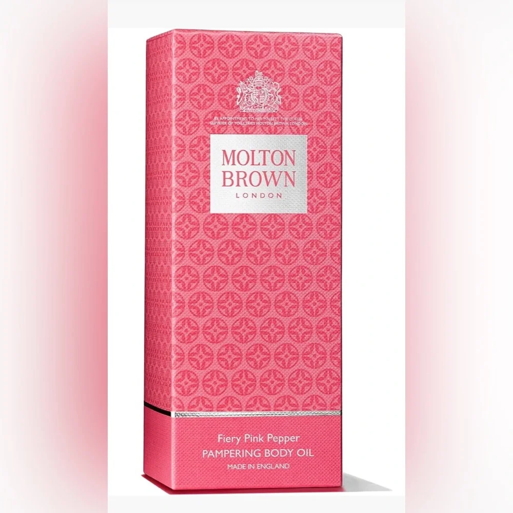 Molton Brown London Fiery Pink Pepper Luxurious Pampering Body Moisturising Oil - Picture 1 of 4